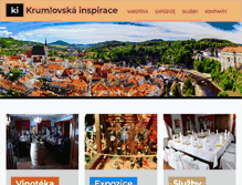 Tablet Screenshot of krumlovskainspirace.cz